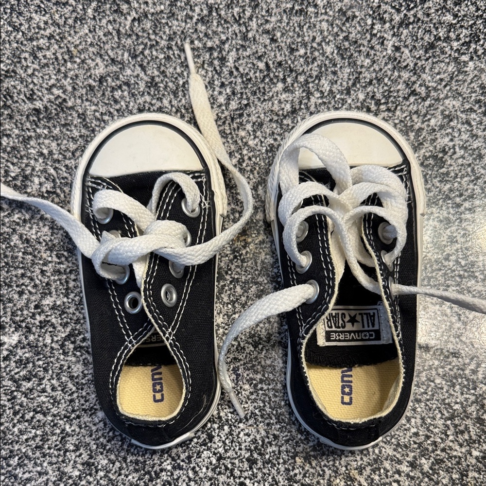 Converse Kids Black and White Sneakers
